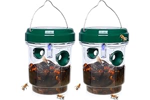 Solar-Powered Bee and Wasp Traps for Outdoor Protection