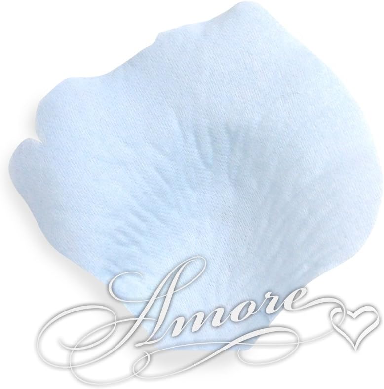 200 Wedding Silk Rose Petals Blue Sky 2 inch Wide