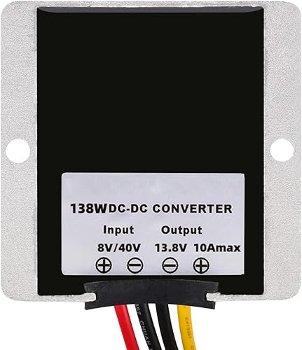 Miniatura 3 de DC a CC 8V-40V Step Up Step Up a 13.8V 10A 138W, regulador de voltaje del convertidor de aumento, adaptador de corriente de voltaje, transformador