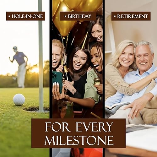 Vista 12 de 24K PT. Gold Luxurious Golf Gifts Set Golfer Unique Golf Accessories for Men and Women Golden Gift for Display or Ceremonial Use – Hole-in-One