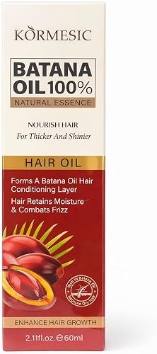 KORMESIC Batana Oil 100% Natural Hair Oil, Nourishes Dry and Frizzy Hair, Moisture Locking, Lightweight, 60ml