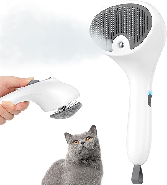 Euqvunn Spazzola a Vapore per Gatti e Cani