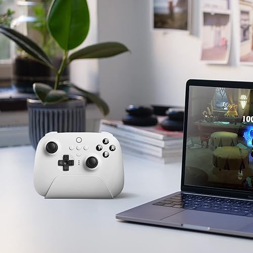 Vista 7 de 8BitDo Ultimate Bluetooth Controller with Charging Dock, Wireless Gamepad with Hall Sensor Joystick, Compatible with Switch, Steam Deck and Window 10