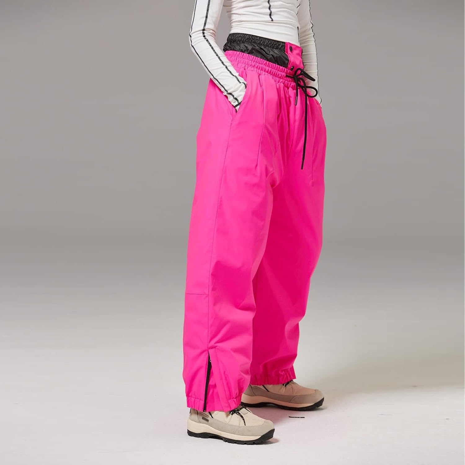Snowpants Womens Waterproof Insulated Snowboard Pants Windproof Winter Ski Pant Baggy Ski Bib Overalls for Men Women