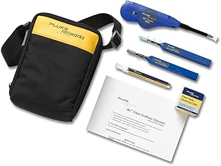 Fluke Networks NFC-KIT-CASE-E Enhanced Fiber Optic Cleaning Kit, Fiber Tester Accessory