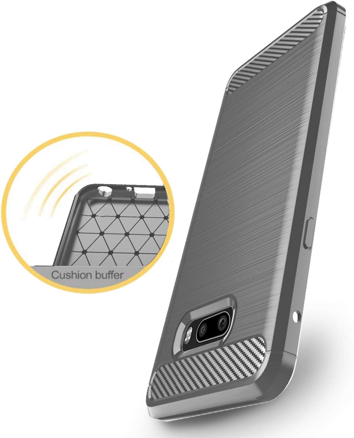 Dzxouui for LG G8X Thinq Case,LG V50S Thinq Case,Protective Phone Cover Shockproof Soft TPU Cases forLG V50S Thinq/LG G8X Thinq(DL-Gray)