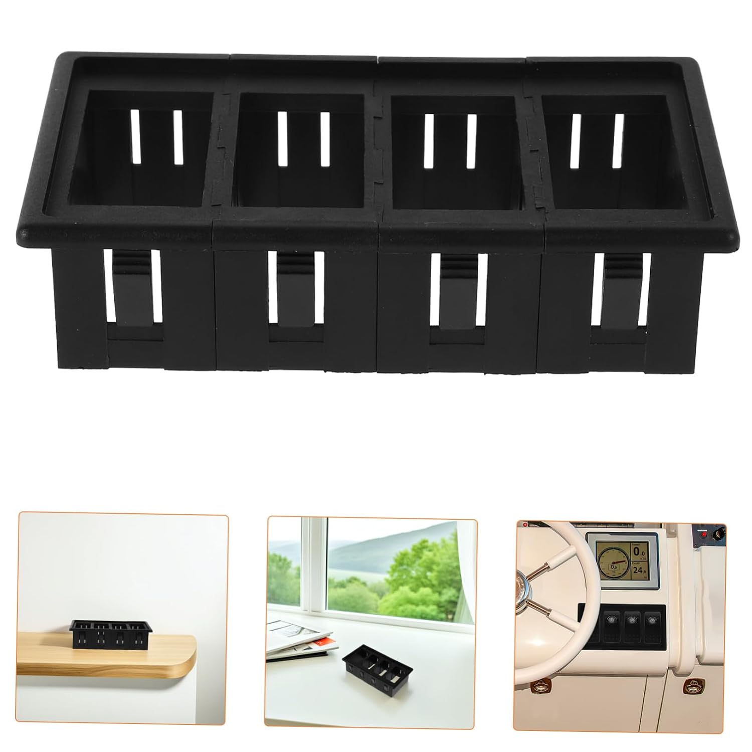 Rocker Switch Panel Clip Housing Automotive Mounting Frame Plastic Yacht Switch Assembly Frame Holder for Cars