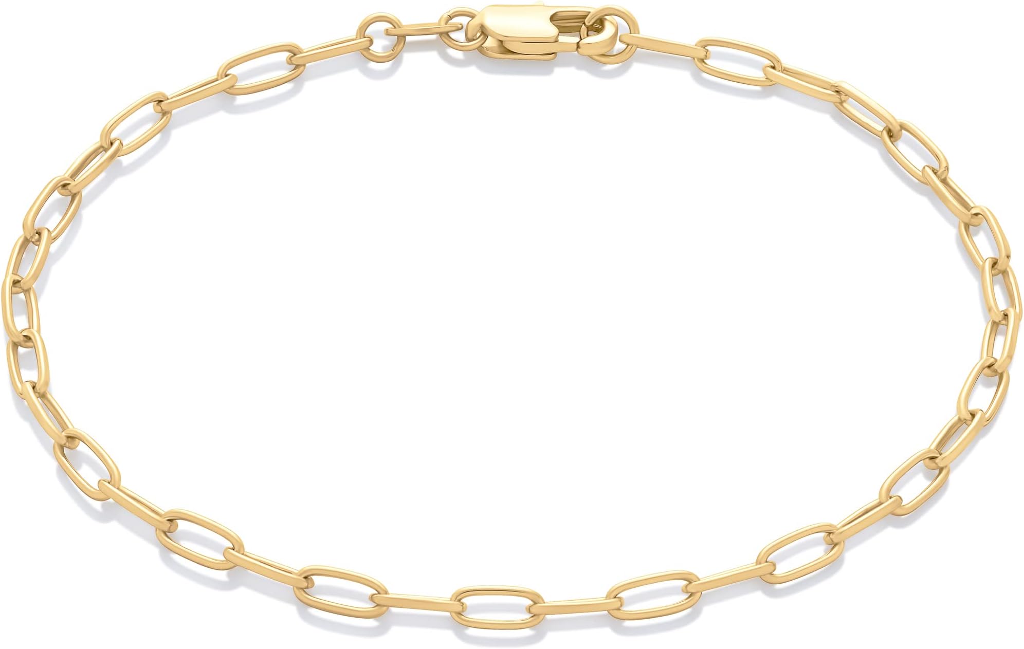 - 14K Paperclip Chain Bracelet