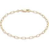 14K Paperclip Chain Bracelet