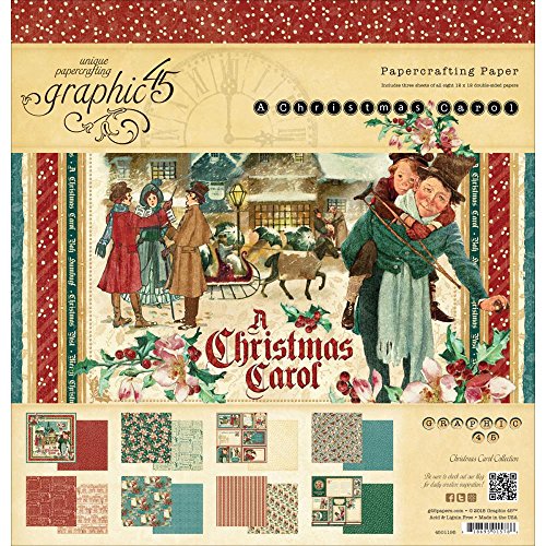 Graphic 45 Christmas Carol Pad, 12 x 12