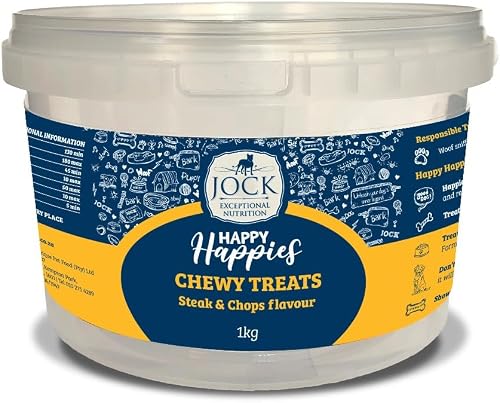 JOCK Happy Happies Steak and Chops Flavour Chewy Dog Treats 1 Kg