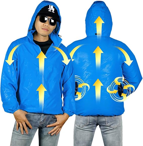 Amazon Co Jp 空調服 ファン 日焼け止め Uvカット 空調服 作業服 長袖 夏 熱中症対策 紫外線防止 防水 通気 ワークマン現場工事 空調服ファン付き 服 ファッション小物