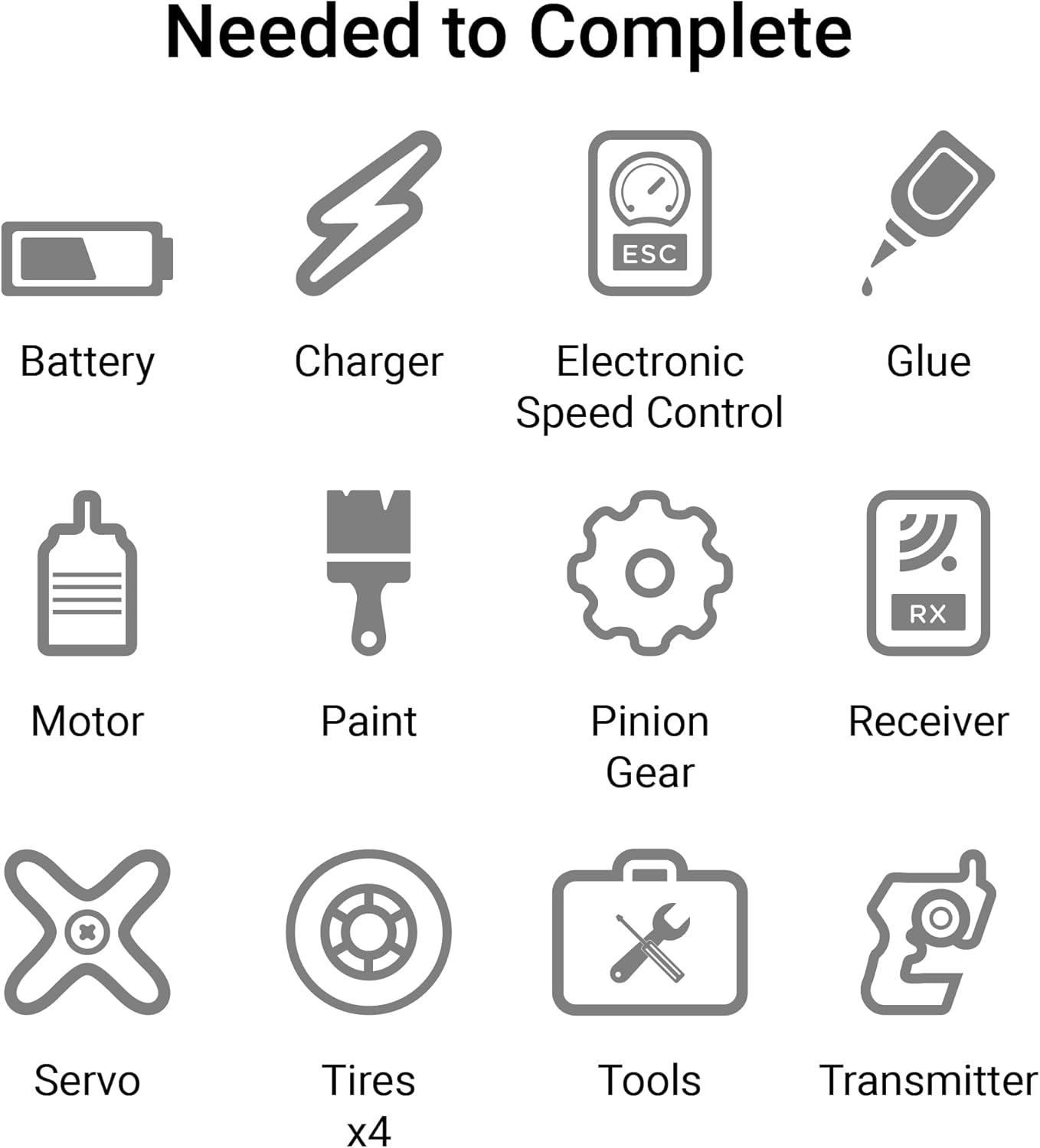 TEAM LOSI RACING 8IGHT-X/E 2.0 Combo Race Kit1/8 4 Wheel Drive Nit/El Buggy TLR04012 CarsGas Kit 1/8 Off-Road