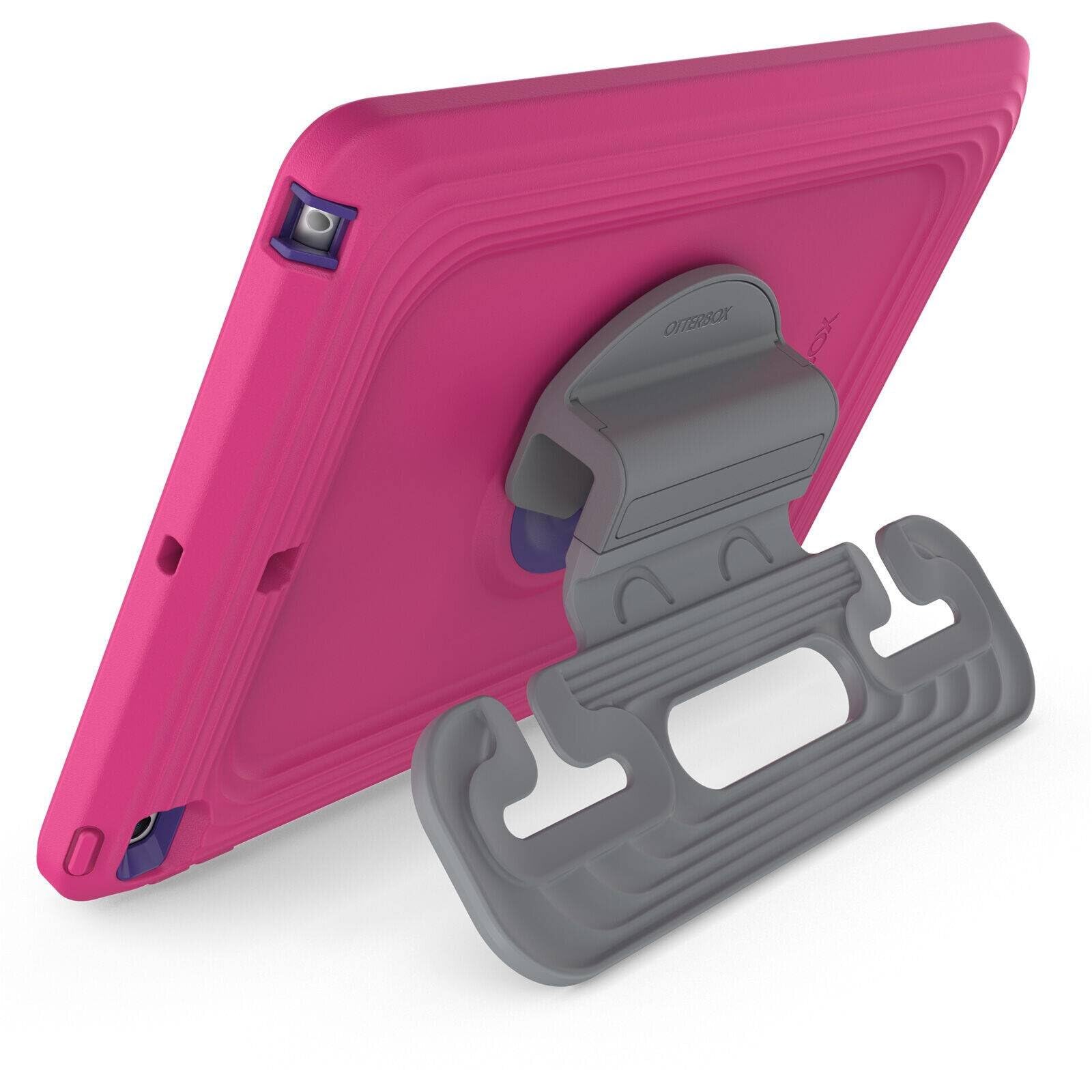 OtterBox Made for Kids Case for iPad 7th, 8th & 9th Gen (10.2" Display - 2019, 2020 & 2021 Version) with Kickstand & Car Headrest Mount Holder - (Empowered Pink)