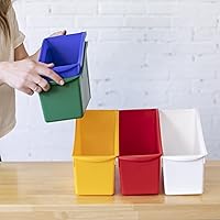 Vista 8 de ECR4Kids Linking - Papelera para libros, almacenamiento entrelazado, surtido, 10 piezas