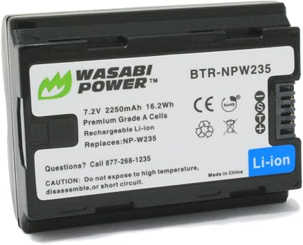 Wasabi Power Battery for Fujifilm NP-W235 & Compatible with Fujifilm X-H2S, GFX 50S II, GFX 100S, X-T4, and VG-XT4 Vertical Battery Grip