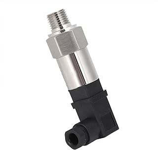 Water Pressure Transmitter, 4â€‘20MA Output NPT1/4 2 Wire System Accurate Transmitters Transducer ASIC DC10â€‘36VDC for Air for Oxygen(Little Hessman)