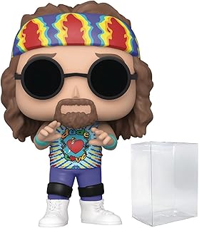 POP WWE: Dude Love Funko Pop! Vinyl Figure (Bundled with Compatible Pop Box Protector Case), Multicolor, 3.75 inches