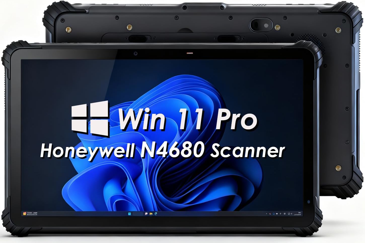 Kayoote 13.3" Rugged Windows 11 Pro Tablet with Bar Code Scanner, IP65 Enterprise Inventory Tablet Equip with N4680 Scan Engine 1D 2D Barcode Scanning, 32GB+1TB, NFC Reader, 4G, WiFi 6 Pad Scanner
