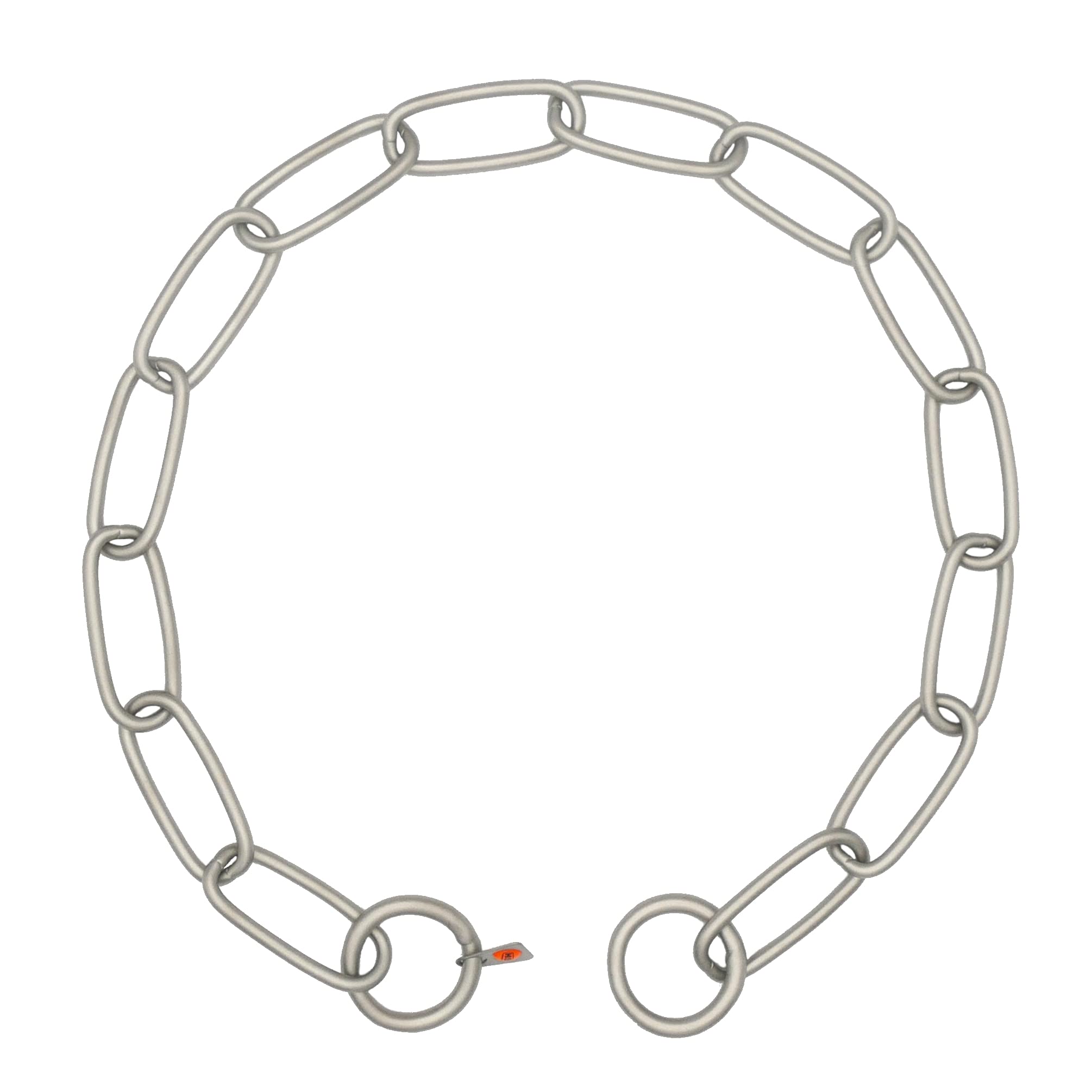 Herm Sprenger Collier de dressage professionnel en acier inoxydable mat à maillons longs pour chiens de taille moyenne et grande taille, fabriqué en Allemagne (58 cm)