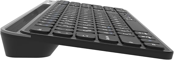 Everest KB-BT90 Siyah/Gri Bluetooth+ 2.4Ghz Telefon Tablet Standlı Şarjlı Q Mac/Win/Android/Ios Uyumlu Kablosuz klavye