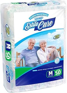 Kit com 2 Pacotes Fralda Descartável Geriátrica M 100 unidades Revenda Fita