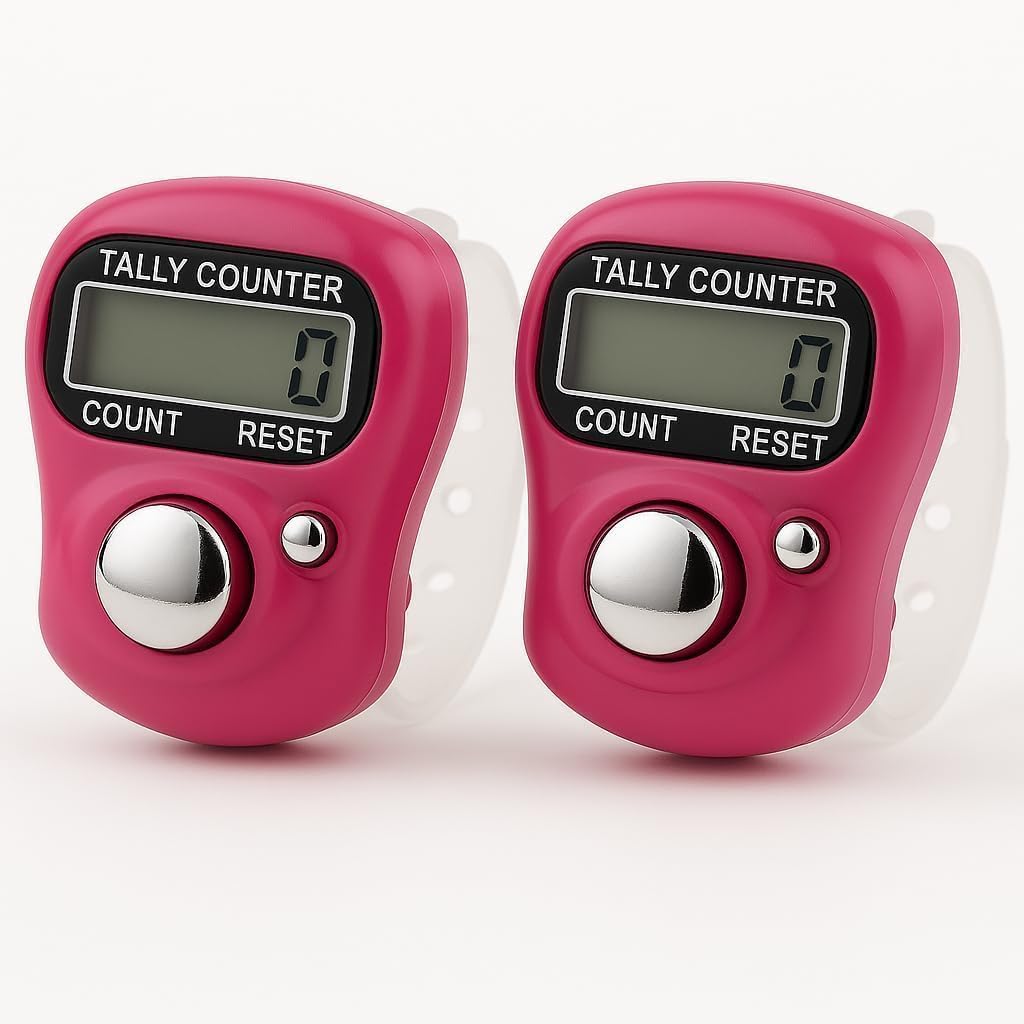 MAHOTSAV Mini Hand Tally Counter Finger Ring Digital Electronic Head Count,Japa Counter Counting Machine for Mantra Jap and Cricket Umpire and Various Counting Purpose Small (Multicolor) (2)-image-21