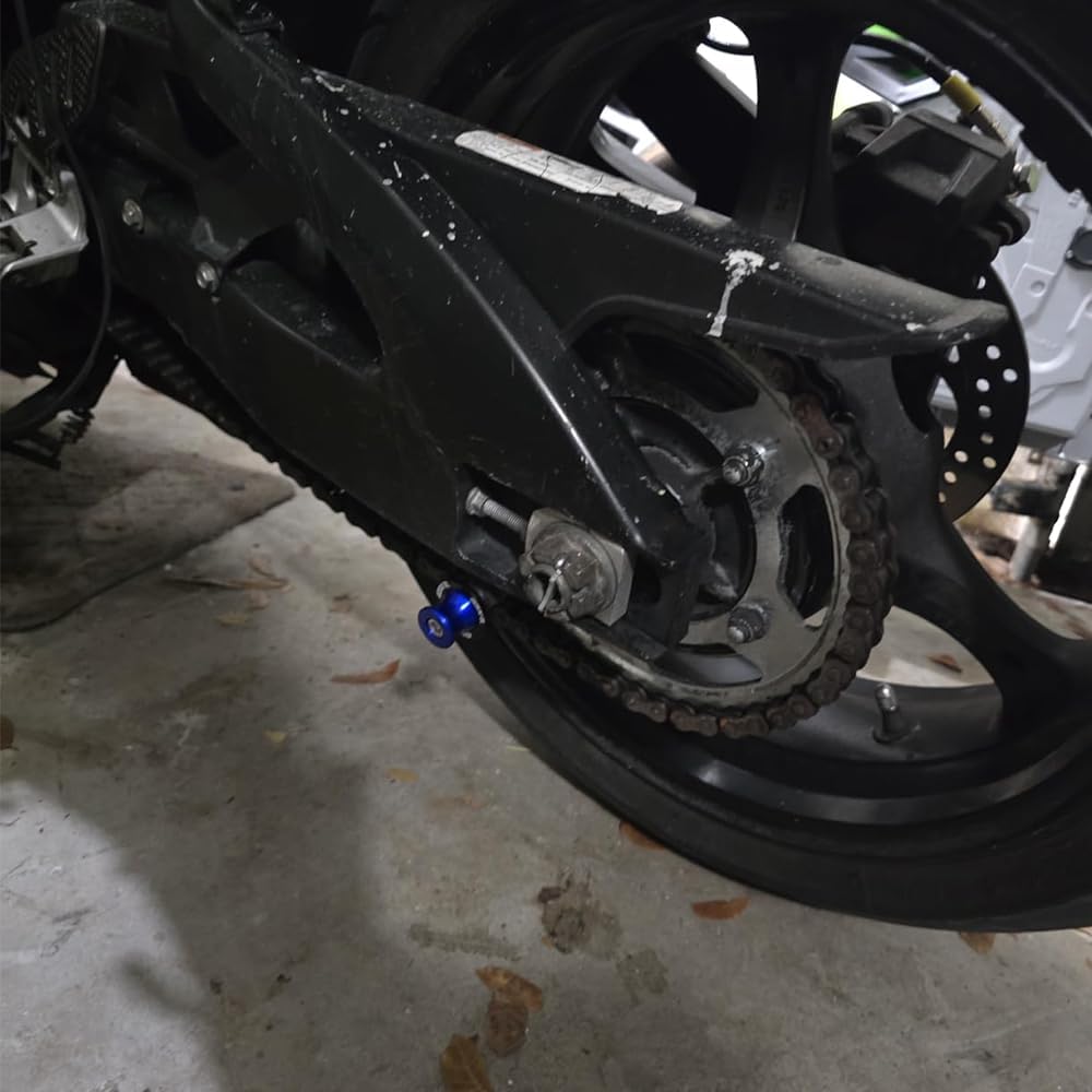 8MM Motorcycle Swingarm Spools For GSXR 750 600 1000 1300 300 250 125 2024 2025 All Year Rear Sliders Stand Swing Arm Stand Spools Stand Accessories For GSXR Blue