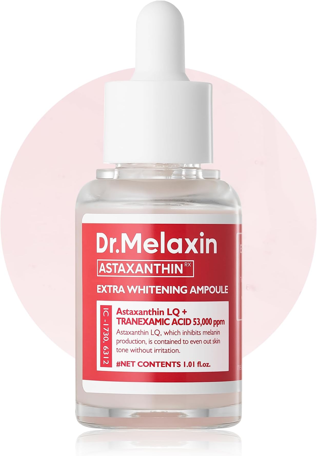 Dr.Melaxin Astaxanthin Ampoule for Brightening Skin, Freckle Care, Korean Skincare, 1.01 fl oz (30ml)
