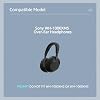 Almohadillas para Sony WH-1000XM5 - negro | para auriculares inalámbricos con cancelación de ruido Sony WH-1000XM5, hechas de cuero proteico suave y espuma viscoelástica reductora de ruido 3