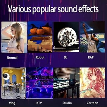 Professional Voice Changer Sound Card 16 Sound Effects, for Gaming, Calls,and Live Streaming Studio Recording