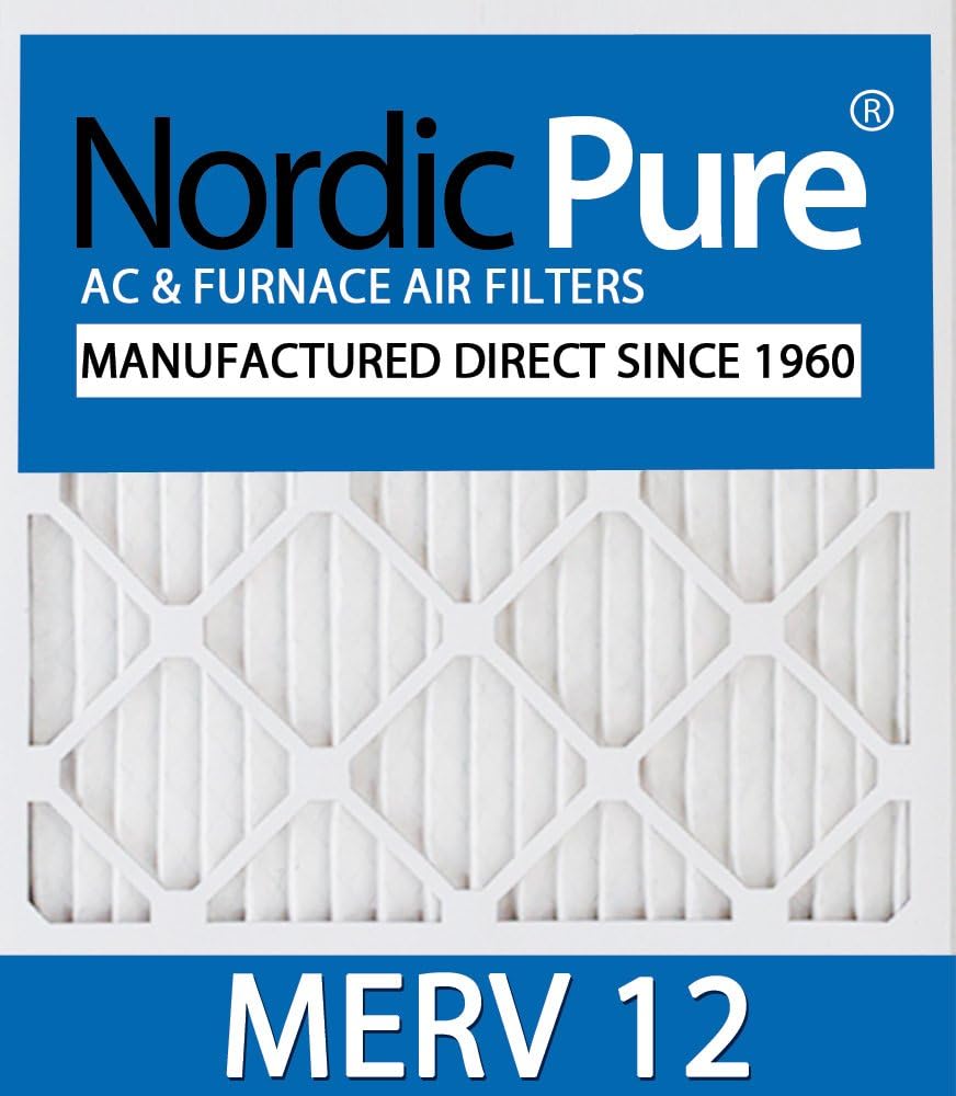 Nordic Pure 17_1/4x26x1ExactCustomM12-6 MERV 12 AC Furnace Filter