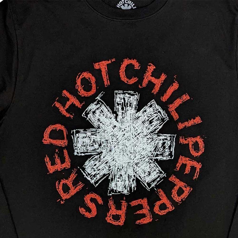 Men's Red Hot Chili Peppers Scribble Asterisk Sweatshirt Black