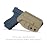 OWB Kydex Holster for Glock 19 19x 25 30s 44 45 Glock 17 Glock 26 (Gen 1-5) / Glock 22 23 27 31 32 33 (Gen 3-4) Pistol, Glock 19 Holster OWB, Waistband Outside Carry 1.5-2 Belt Clip - Tan, Right