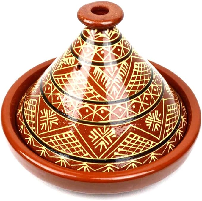 Tajine Marocchino In Ceramica Con Fondo Acciaio Inox - Ø 30 Cm, Per Cucina Sana - Foto 11