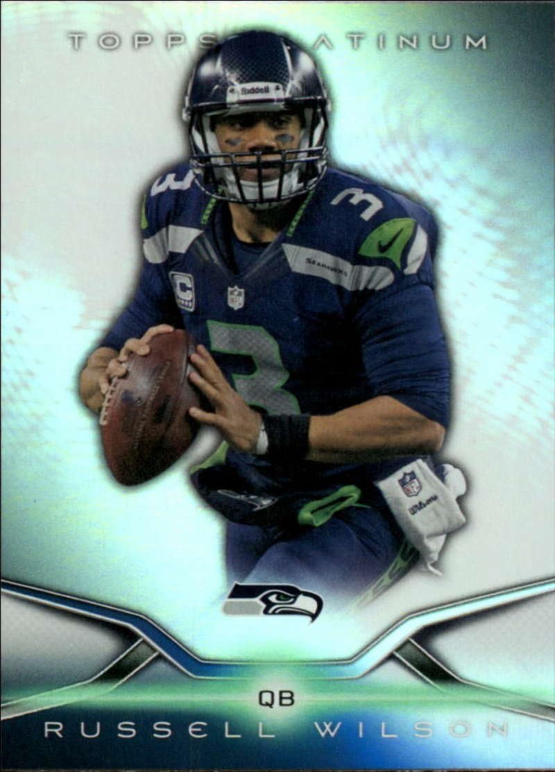 2014 Topps Platinum #17 Russell Wilson Seahawks NFL Football Card NM-MT