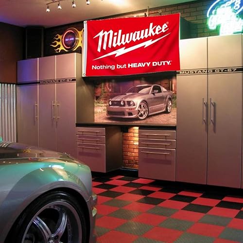 Miniatura 4 de Bandera de Milwaukee Nothing But Heavy Duty Banner de 3 x 5 pies para dormitorio universitario, habitación hombre cueva garaje