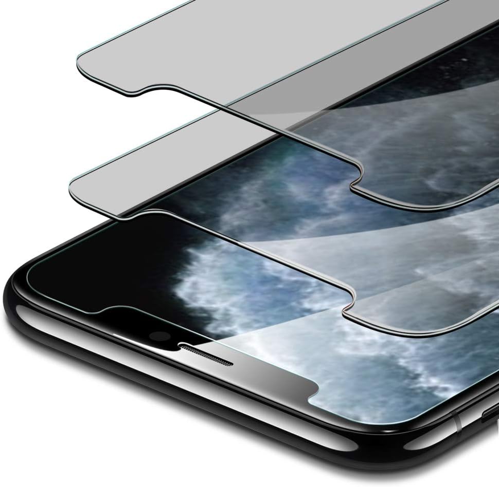 ESR [2-Pack Tempered-Glass Privacy Compatible with iPhone 11 Pro Max Screen Protector/iPhone XS Max Screen Protector, Easy Installation Frame, Anti-Spy, Case-Friendly, for iPhone 11 Pro Max/XS Max