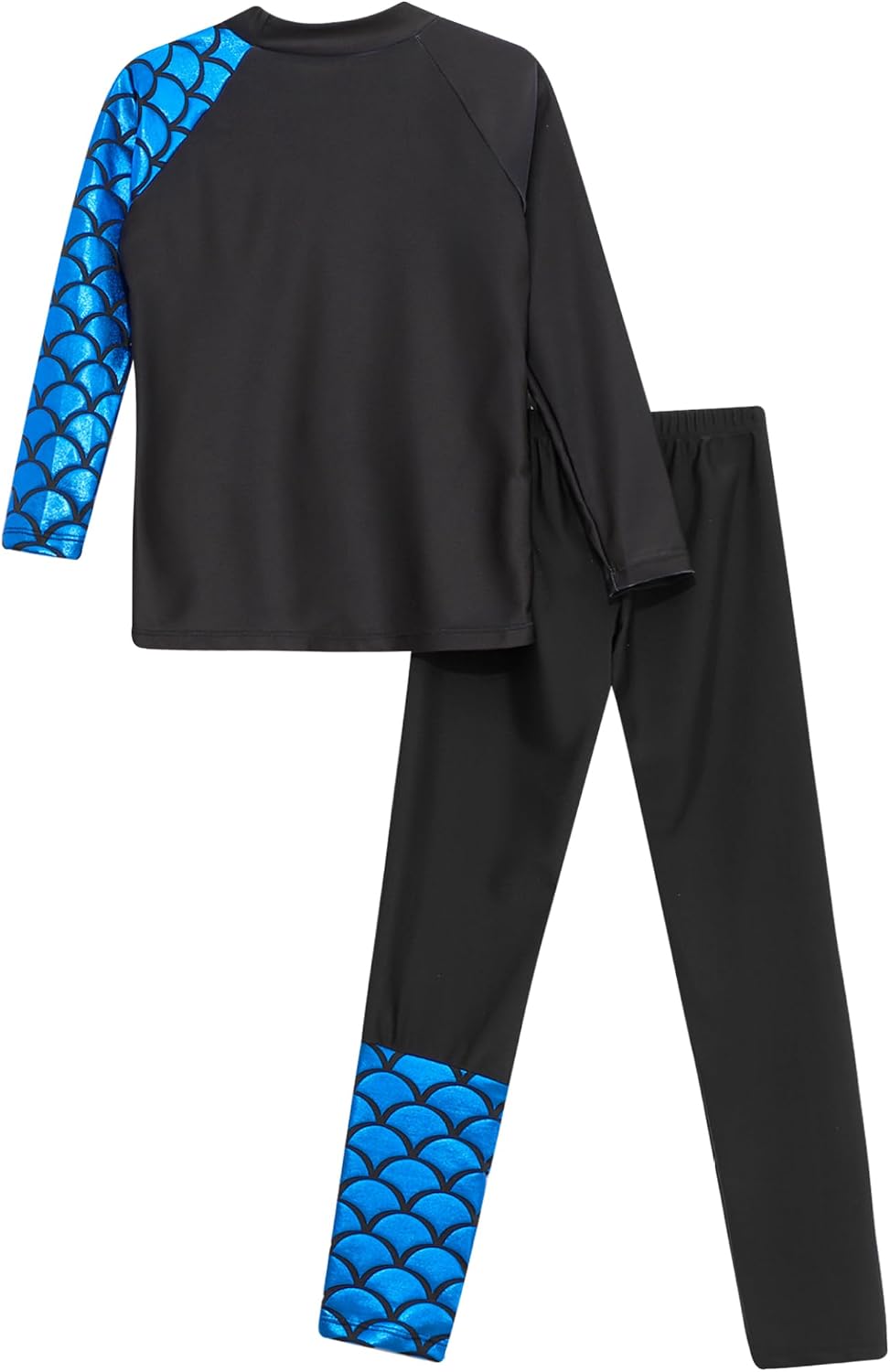 Kids UPF 50 Rash Guard Long Sleeve 2 Piece Swimsuits Girls Boys Swim Shirt with Pants Surfing Wetsuit