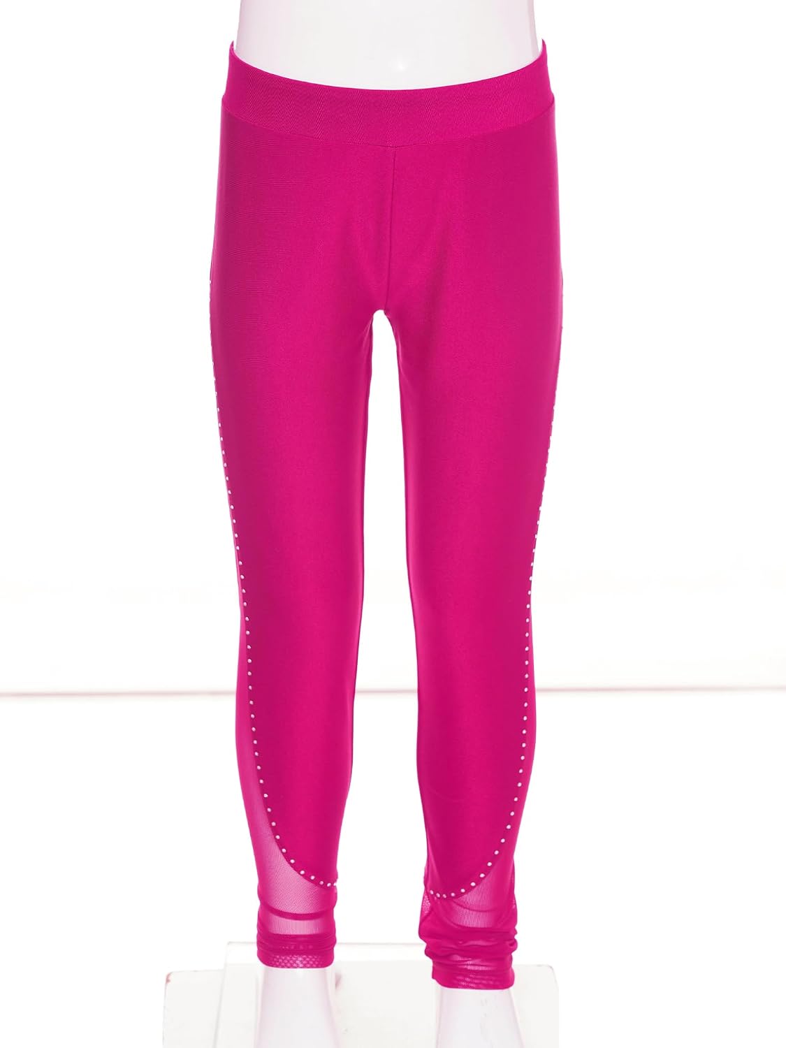 Freebily Girls Athletic Leggings for Teens High Waisted Dance Pants for Kids Running Yoga Workout Skating Tights Activewear