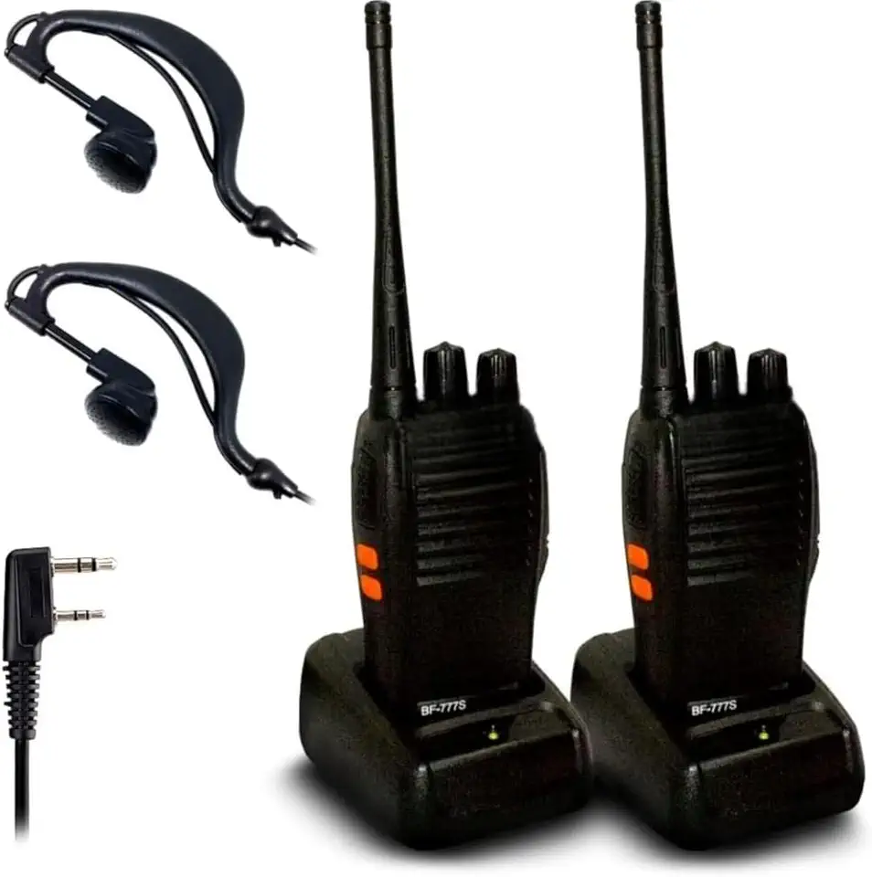Kit 2 Rádio Walkie Talkie Comunicador 16 Canais 12km - Longa Distância, Comunicação Eficiente
