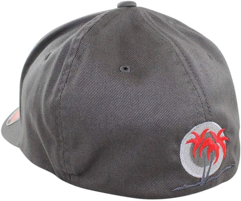 "Hang 20" Classic Fitted Premium Hat – Grey Baseball Cap (Small) | Structured Stretch Fit Cap with Embroidered Logo | Unisex Lifestyle & Outdoor Hat