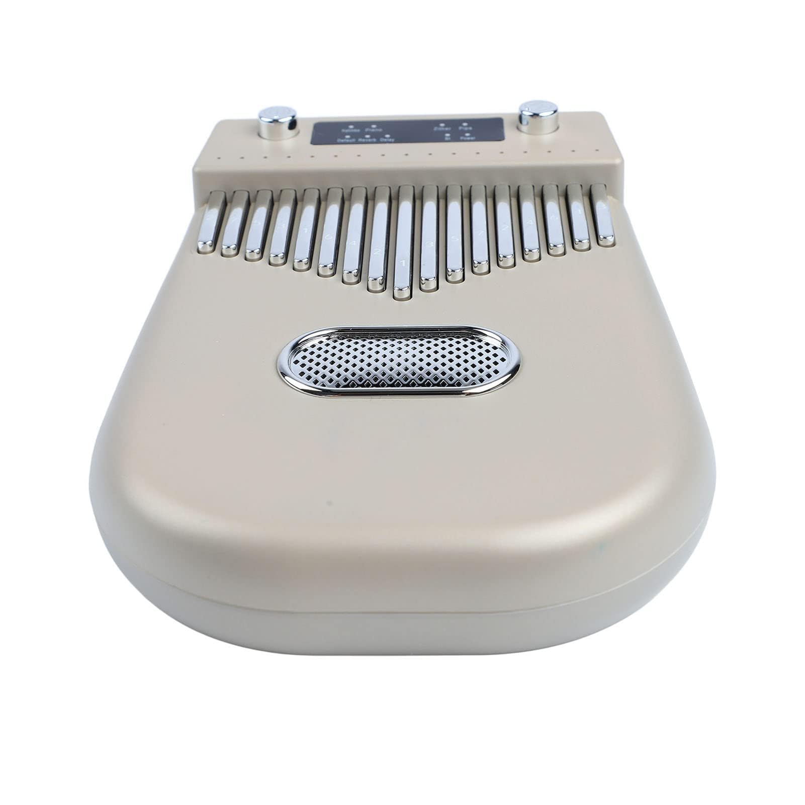 17 Tasti Elettronico Kalimba Thumb Piano Smart Finger Piano Strumento Musicale con Spartiti per Principianti Adulti per Bambini (Oro)