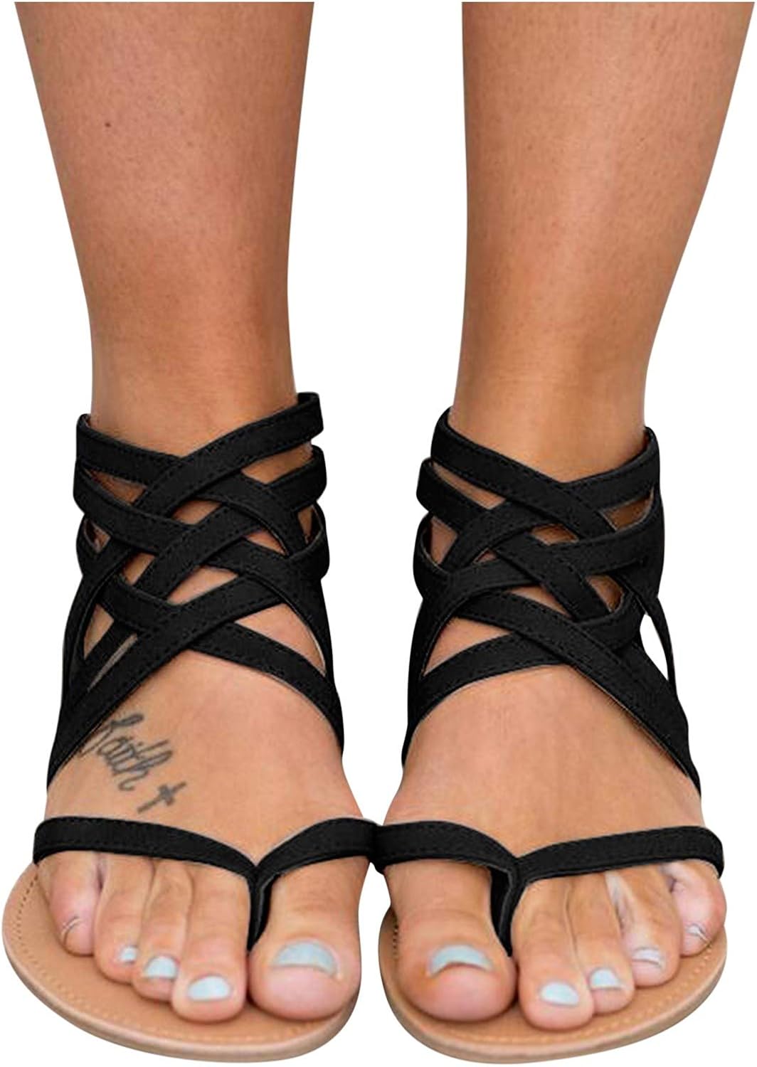 Sandals Ranking TOP20 for Women Flat BCDlily Ladies Zipper Clip Strappy Toe S