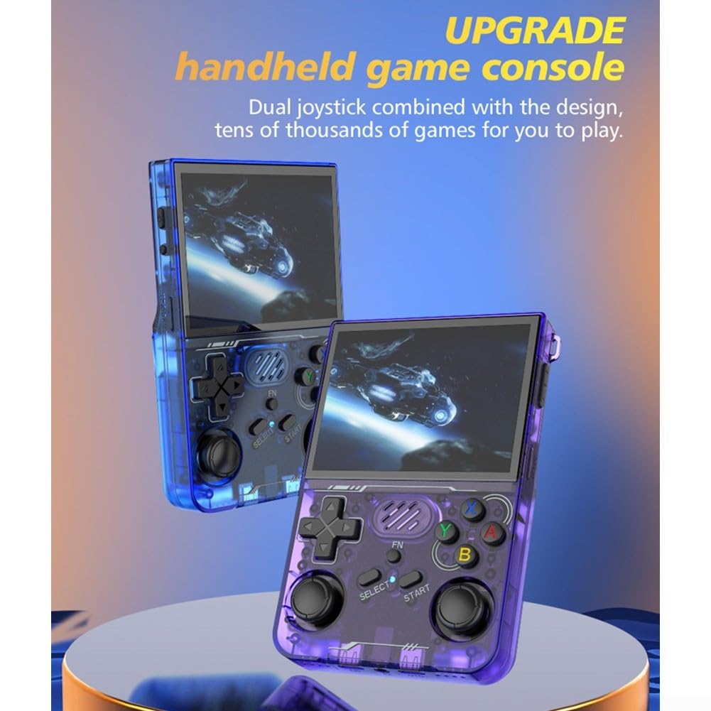 Console di gioco portatile retrò, R36XX con oltre 15.000 giochi schermo IPS da 3,5 pollici, divertimento portatile Open-Source-WiFi-Online-Multiplayer (A)