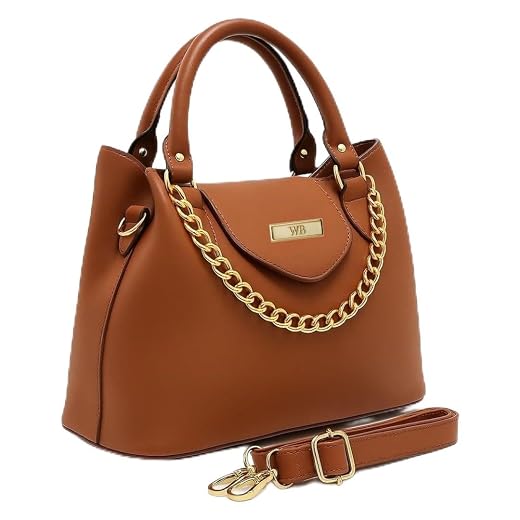 Bolsa Feminina Com Alça de Mão e Ombro Reajustável e Com Bolso Externo + Detalhe em Corrente
