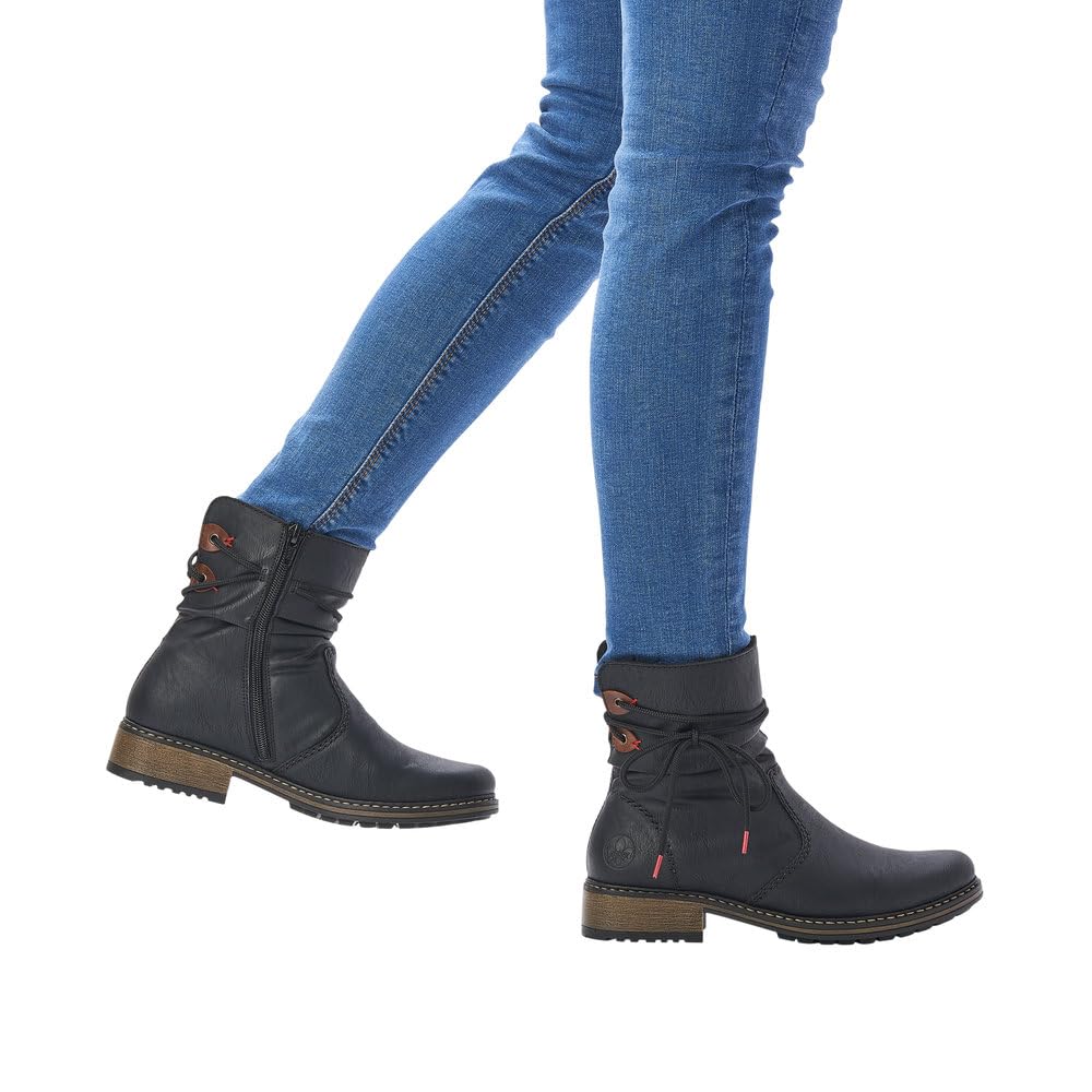 Rieker Damen Biker Boots Z68M1, Frauen Stiefeletten