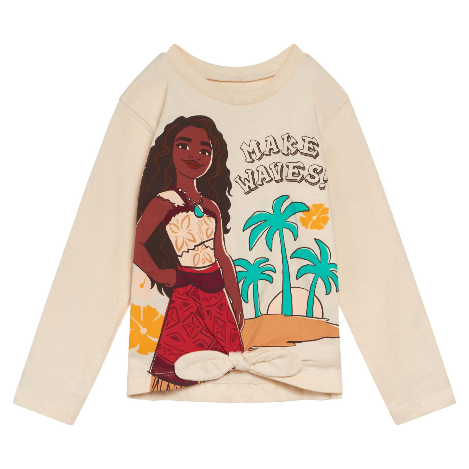 Disney Langarm-T-Shirts für Mädchen, 2er-Pack, für Kleinkinder bis große Kinder, Größen (18 Monate – 14–16)