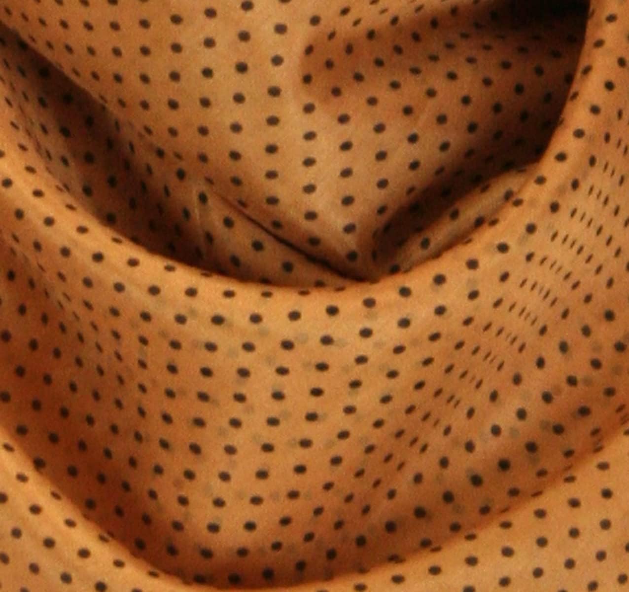Historical Emporium Men's 100% Silk Polka Dot Western Neckerchief 34"x34" Square, Large Cowboy Wild Rag Scarf