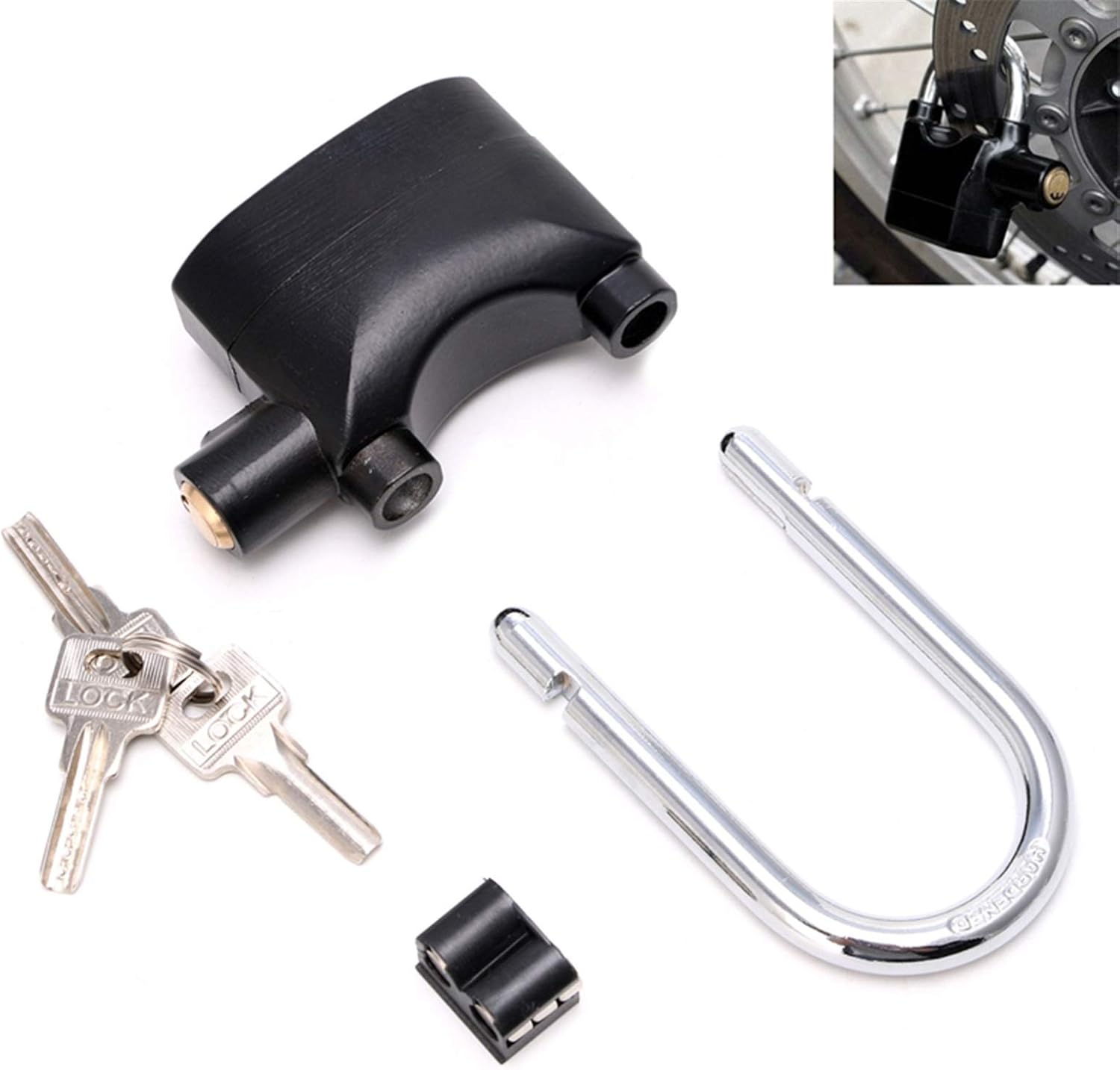 Bike Lock,u Lock,Combination Bike Lock,Scooter Lock,Motorcycle Long Beam Bike Bicycle Waterproof Siren Alarm Padlock Alarm Lock